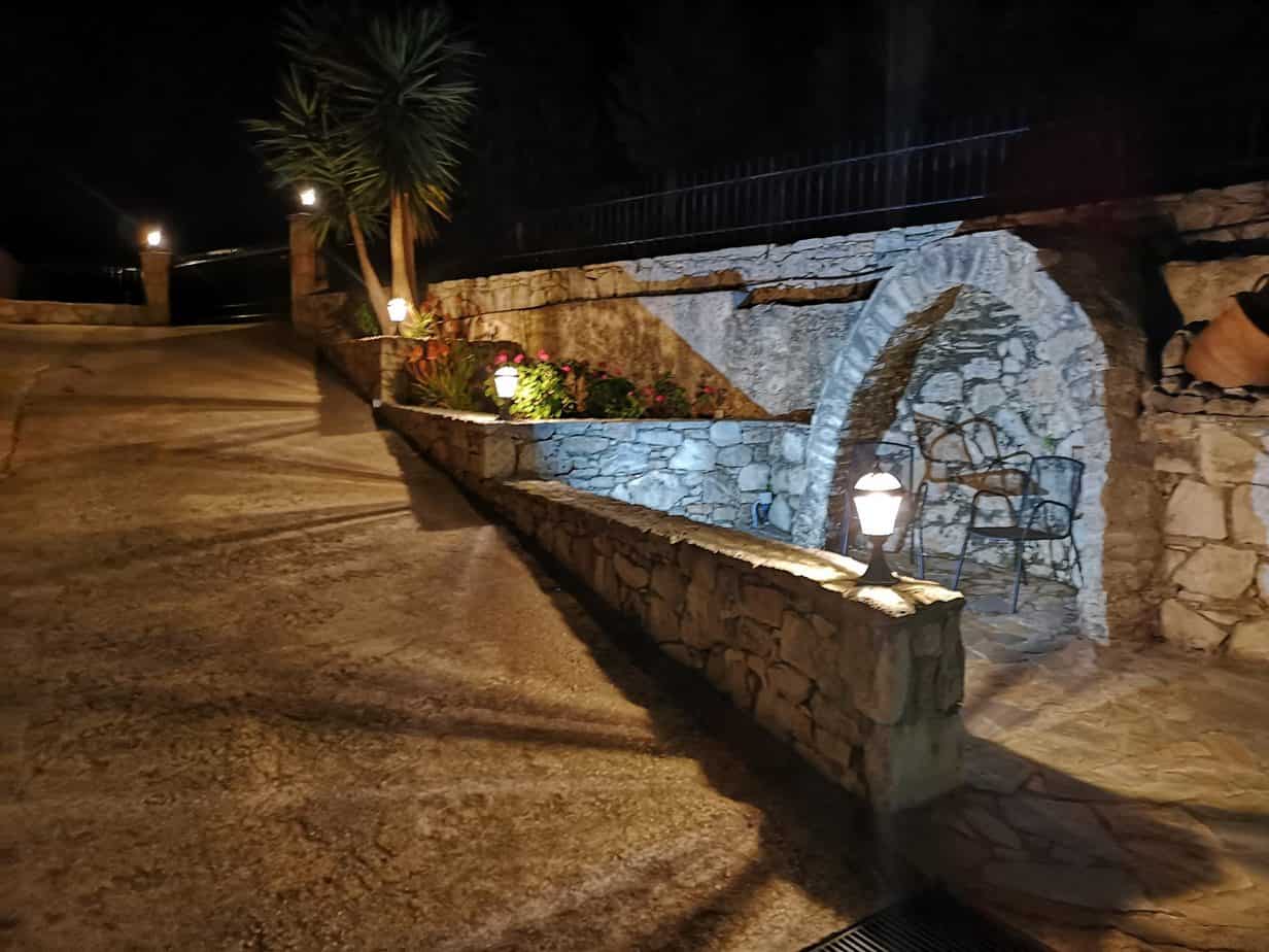 The outside spaces are beautifully illuminated