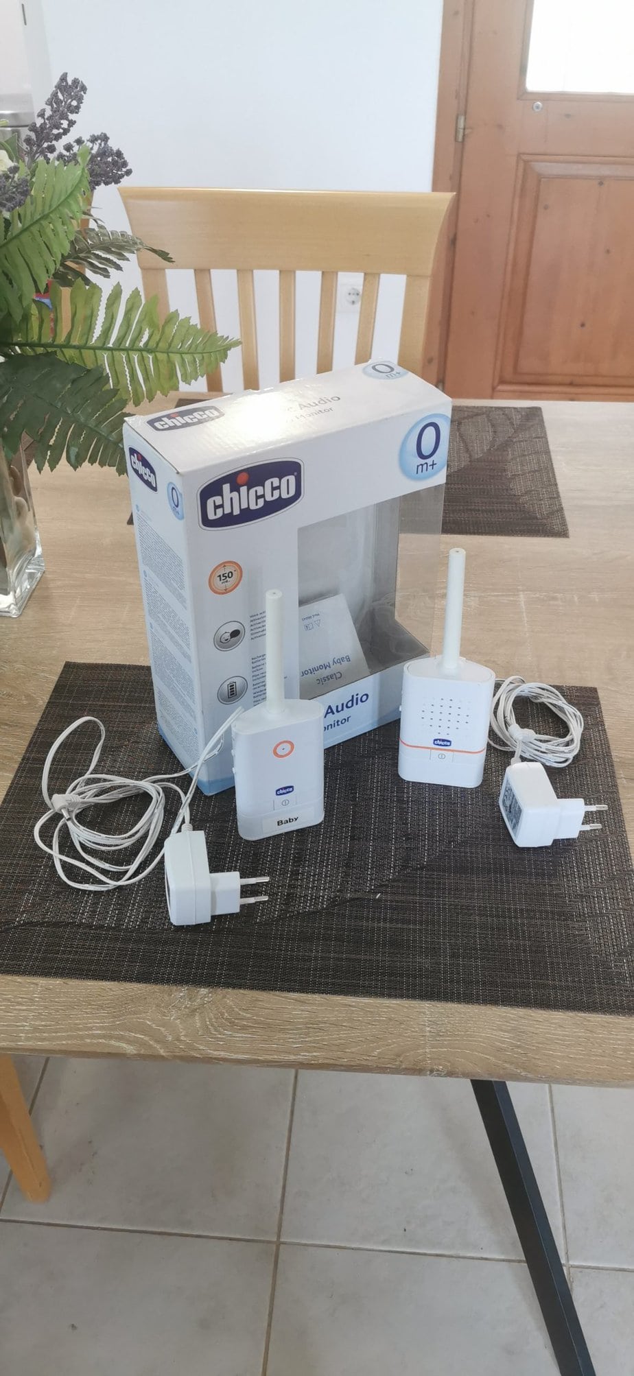 Chicco baby monitor and camera at Villa Koumos