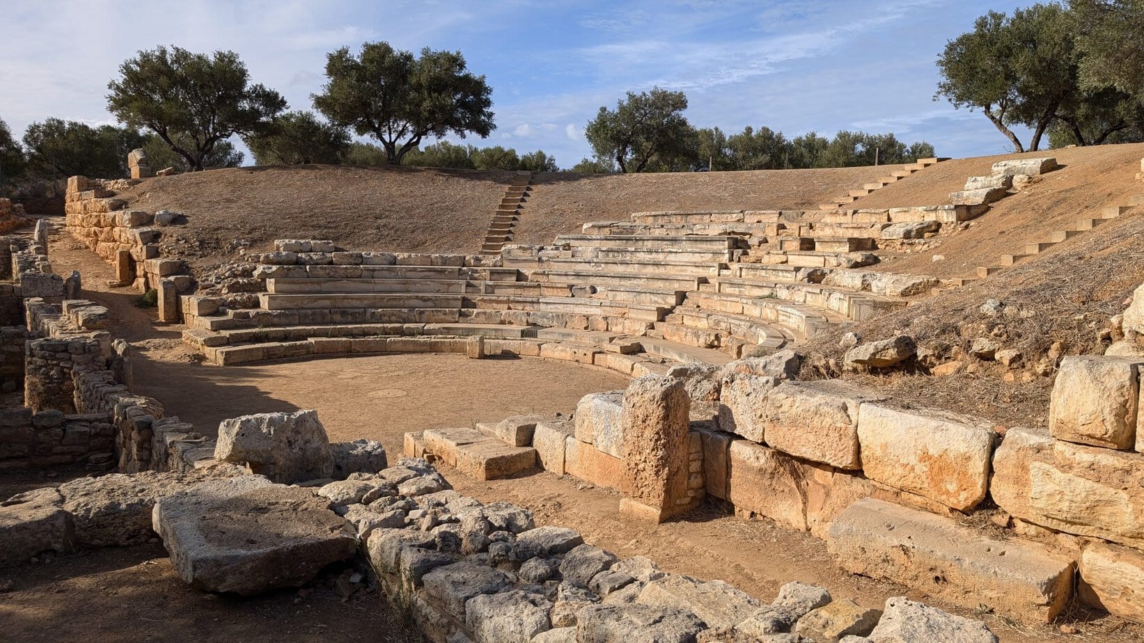 Ancient stone theatre at Aptera