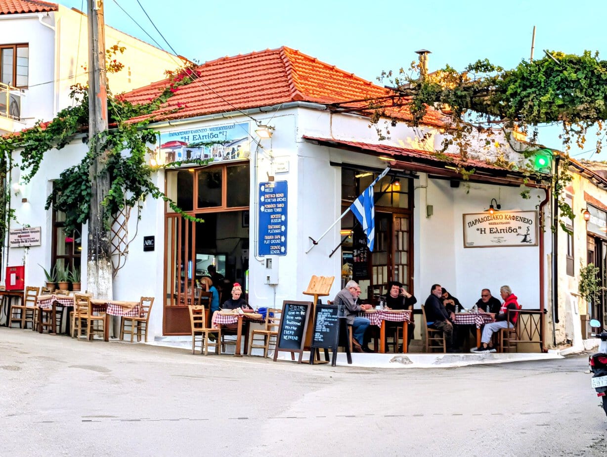 Elipida taverna in Gavalochori, a village dining option near Villa Koumos