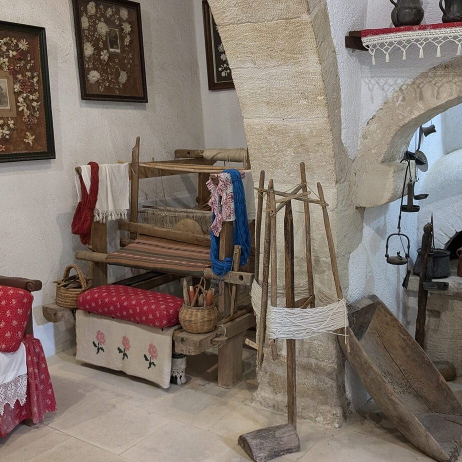 The interior of a traditional Gavalochori home.