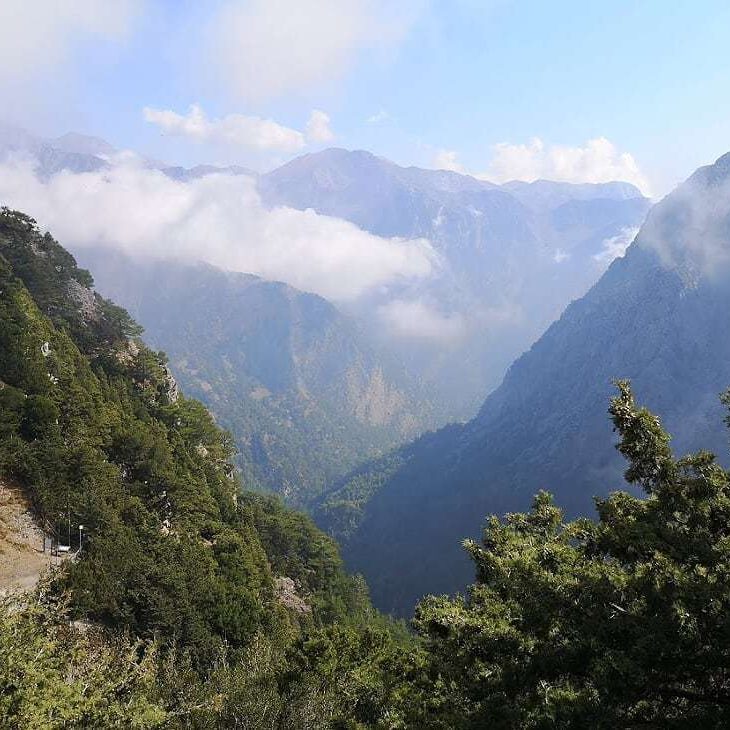 Enjoy lunch at the top of Samaria Gorge.